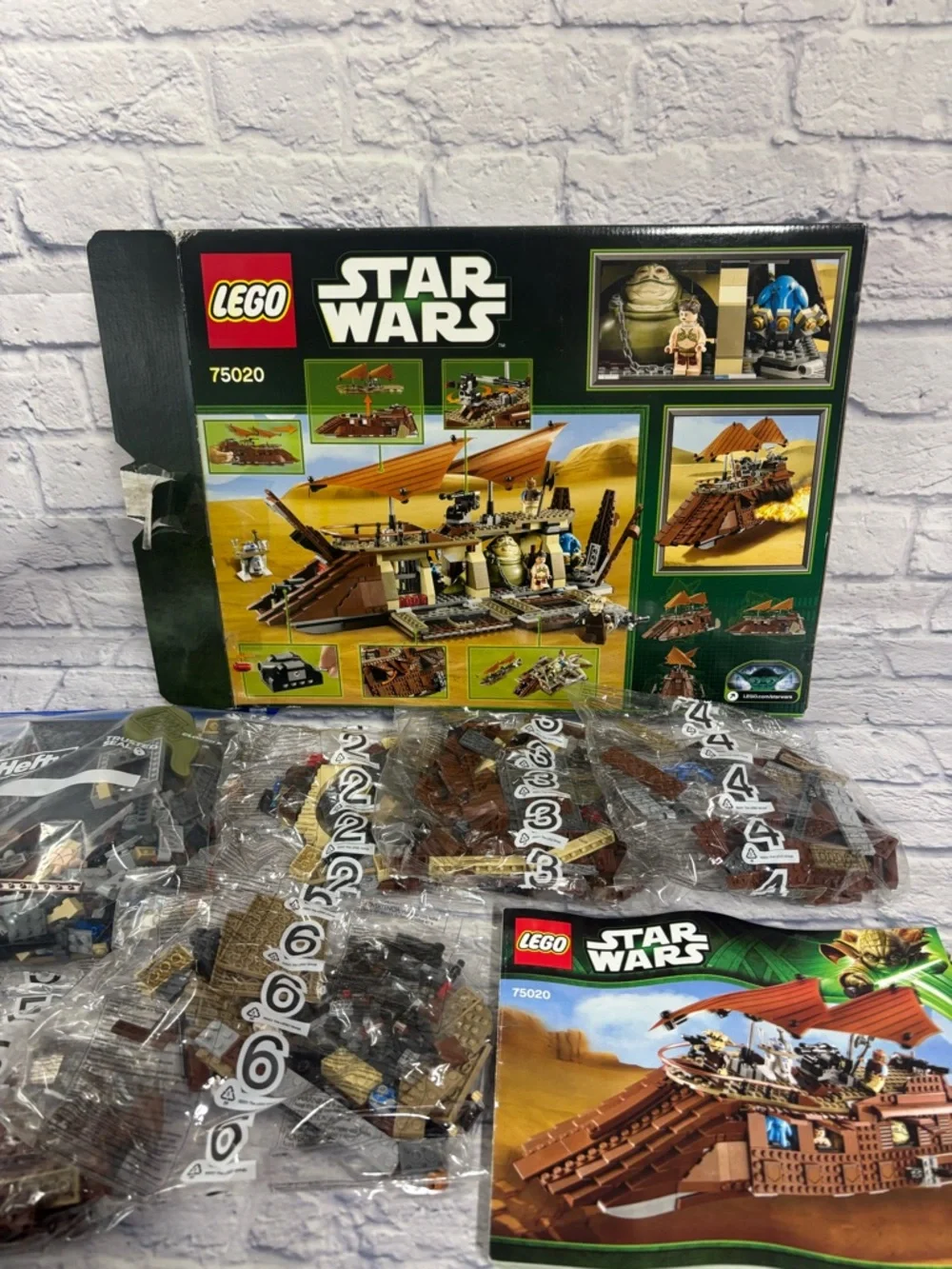 LEGO Star Wars: Jabba's Sail Barge (75020) 98% Complete Read Description RETIRED